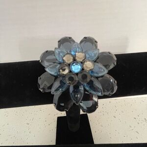 Gorgeous blue and violet brooch